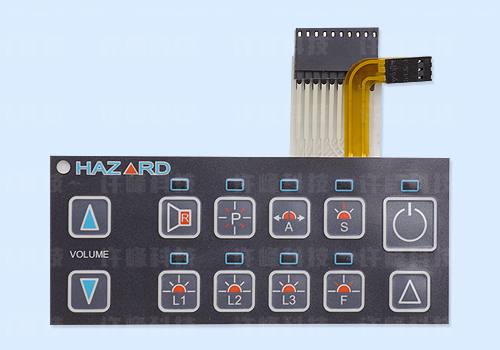 EL發(fā)光片+LED燈+FPC排線 薄膜開(kāi)關(guān)